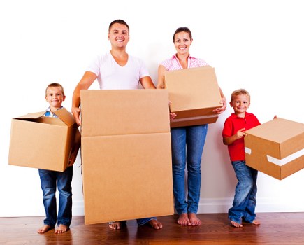 Moving team helping with a home move in West Hampstead near local residential buildings