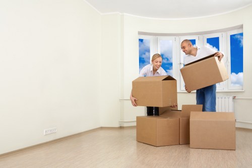 Packing support for a flat with typical West Hampstead access challenges