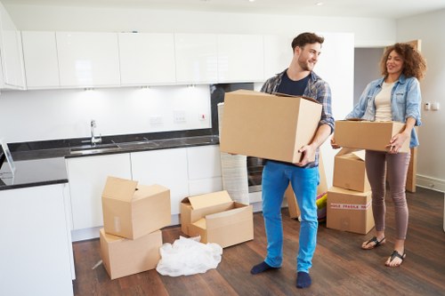 Local office movers handling commercial furniture and equipment in West Hampstead