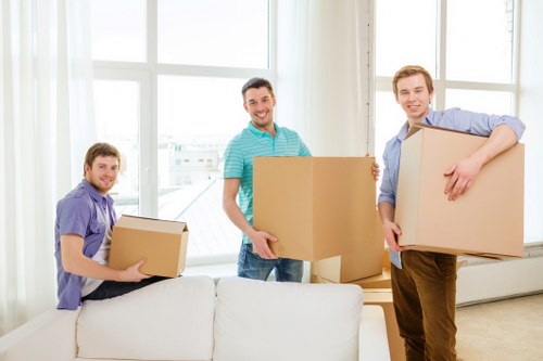 Commercial relocation van for business items in West Hampstead